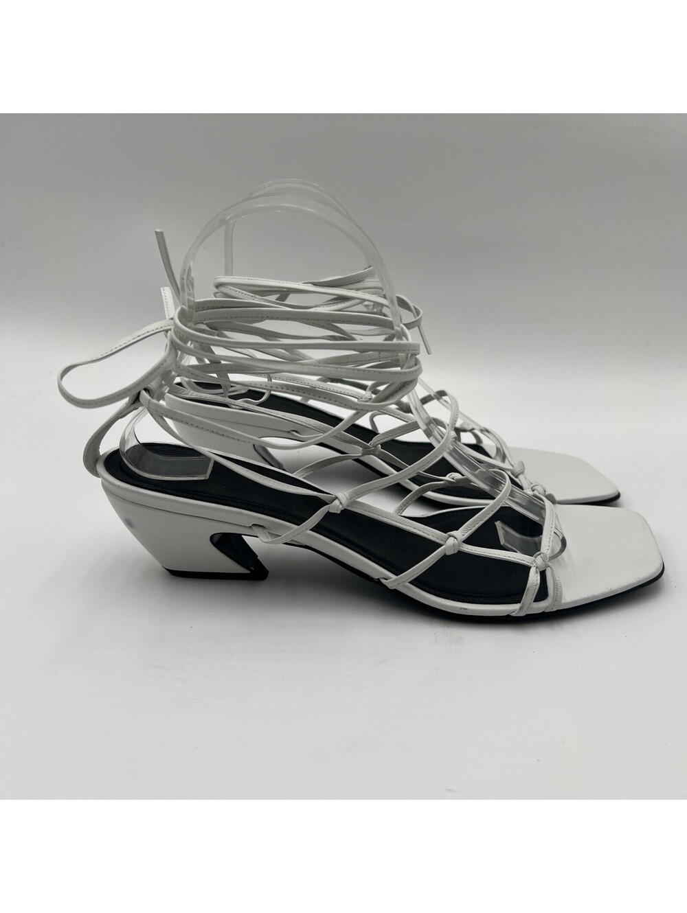 Women's CO Knotted Heels in White Size 40